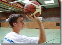 Wurf beim Basketball